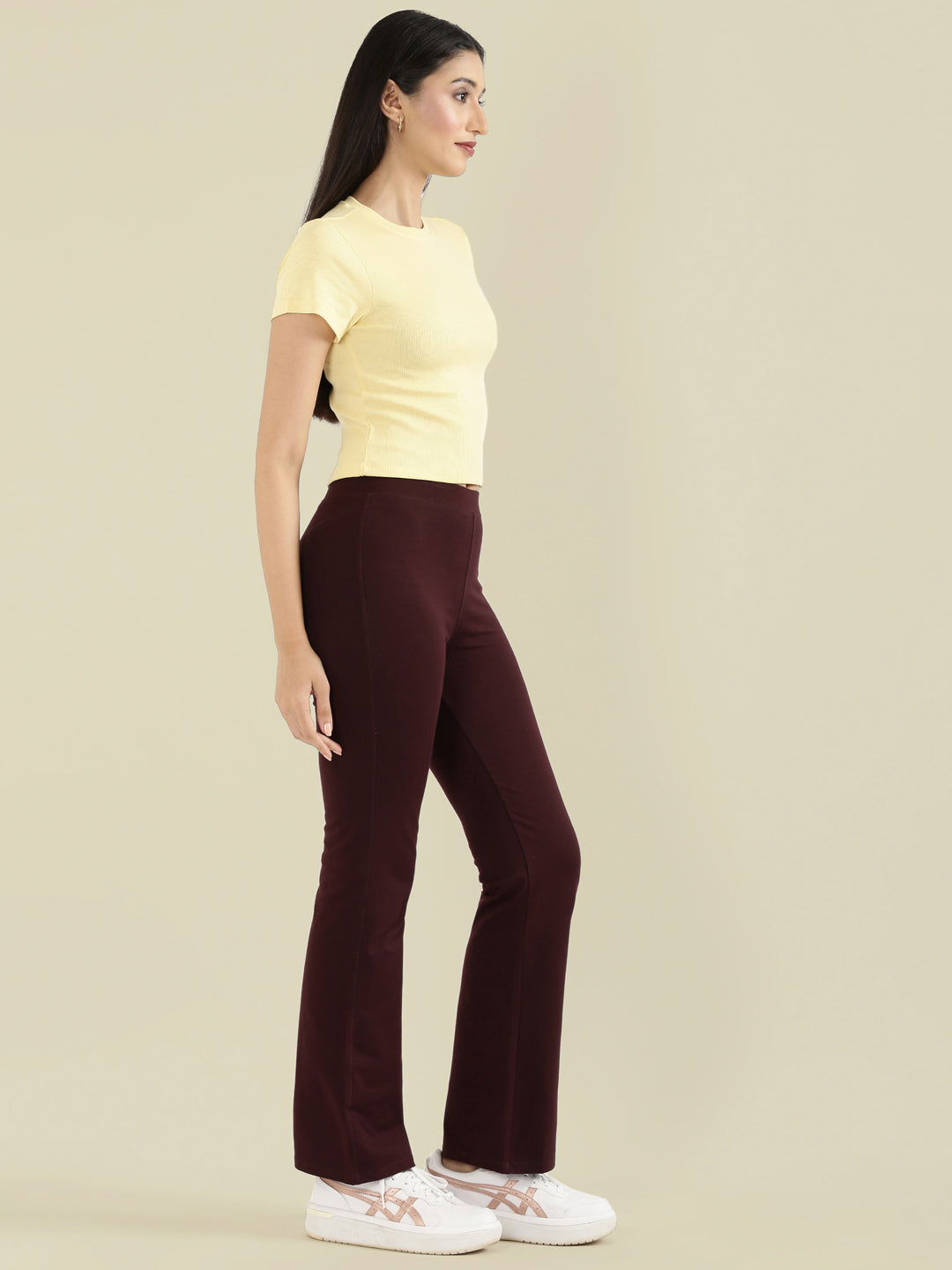 Rib Cotton Round Neck Crop Top