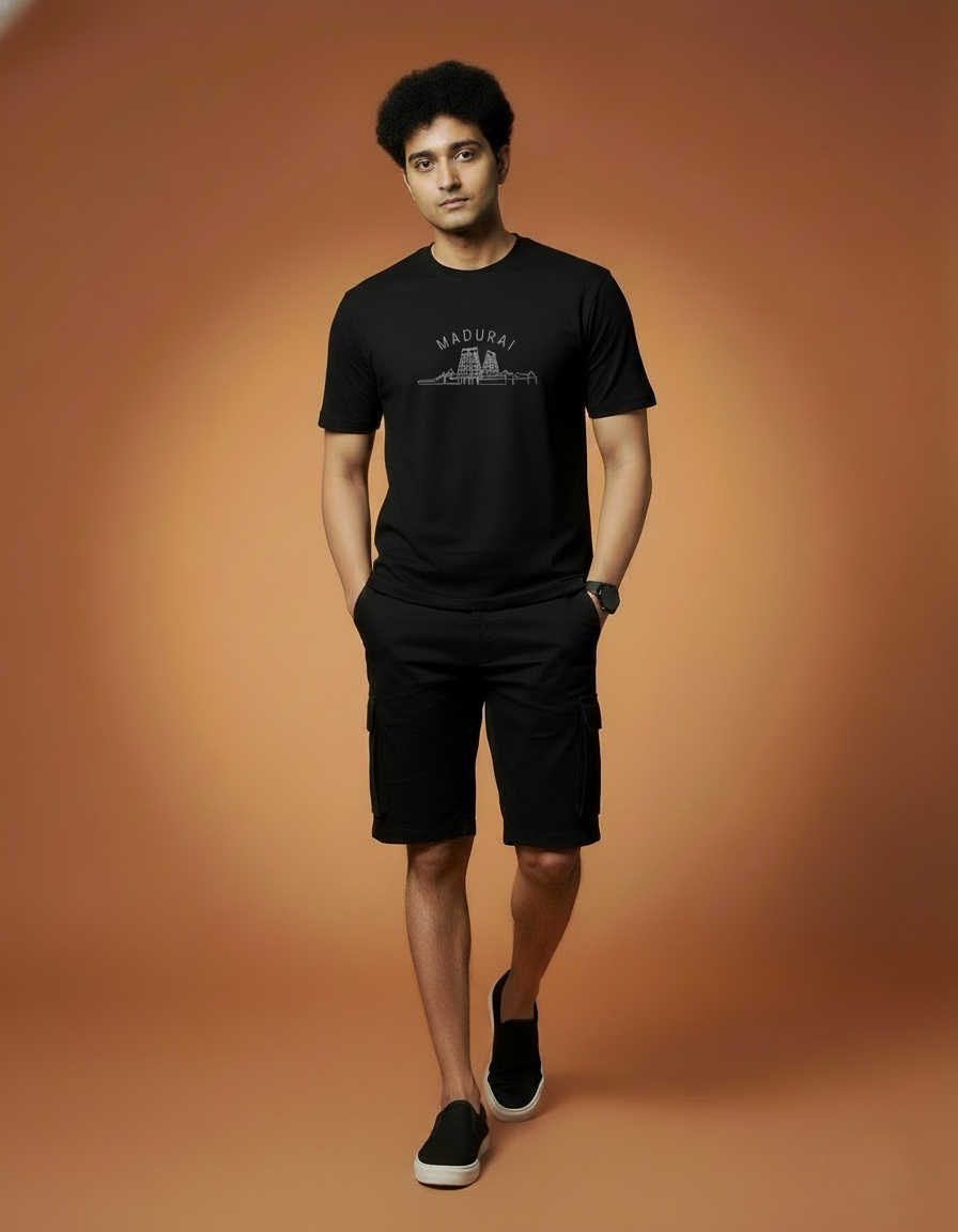 Men Printed Regular Cotton T-Shirt
