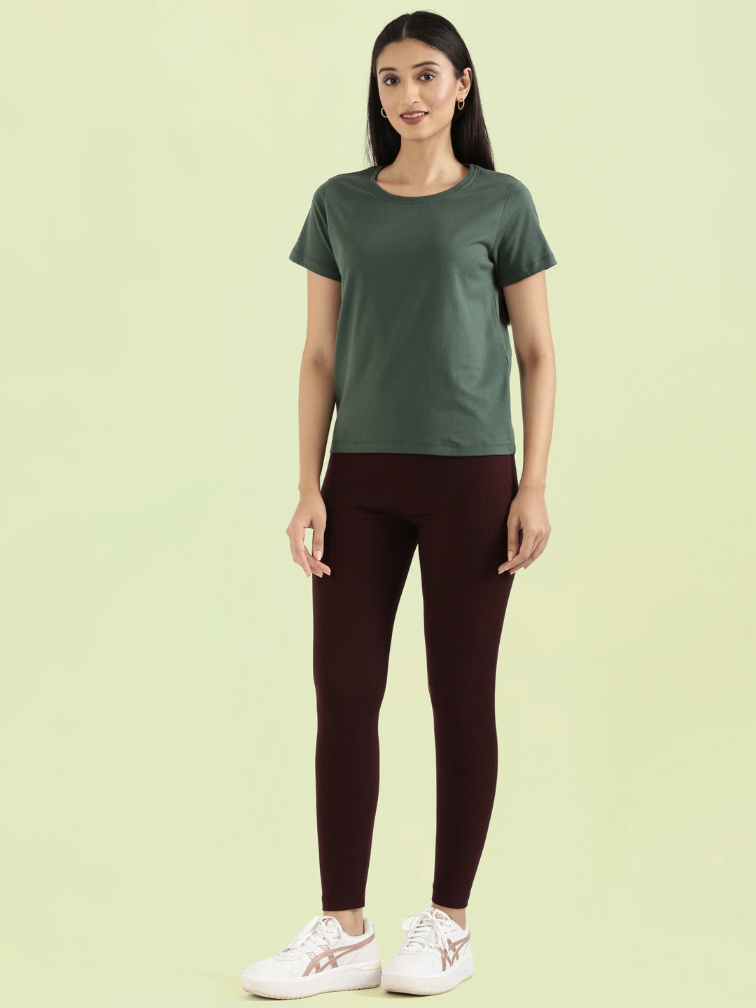 Cotton Jersey Crew Neck Slim Fit T-Shirt