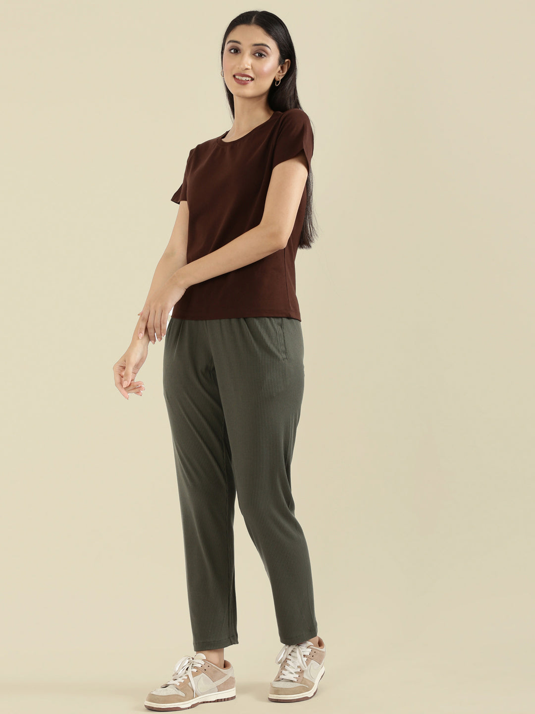 Cotton Jersey Crew Neck Slim Fit T-Shirt