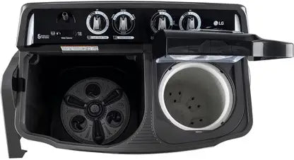 LG 8 kg Semi Automatic Top Load Washing Machine Black(P8015SKAZ)