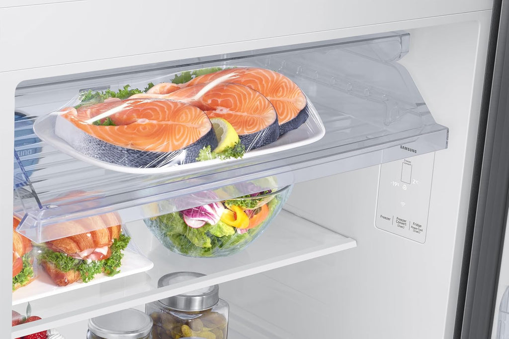 Samsung 419 L, 2 Star, Convertible 5-in-1, Digital Inverter, Frost Free Double Door Refrigerator (RT45DG6A2BS8HL, Silver, Elegant Inox)