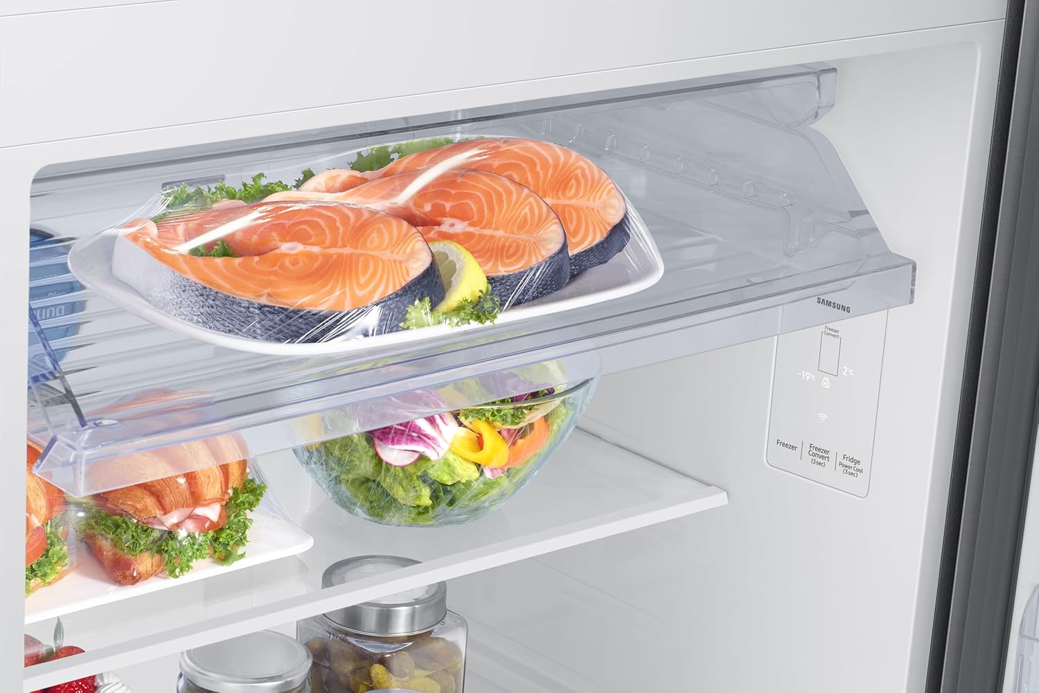 Samsung 419 L, 2 Star, Convertible 5-in-1, Digital Inverter, Frost Free Double Door Refrigerator (RT45DG6A2BS8HL, Silver, Elegant Inox)
