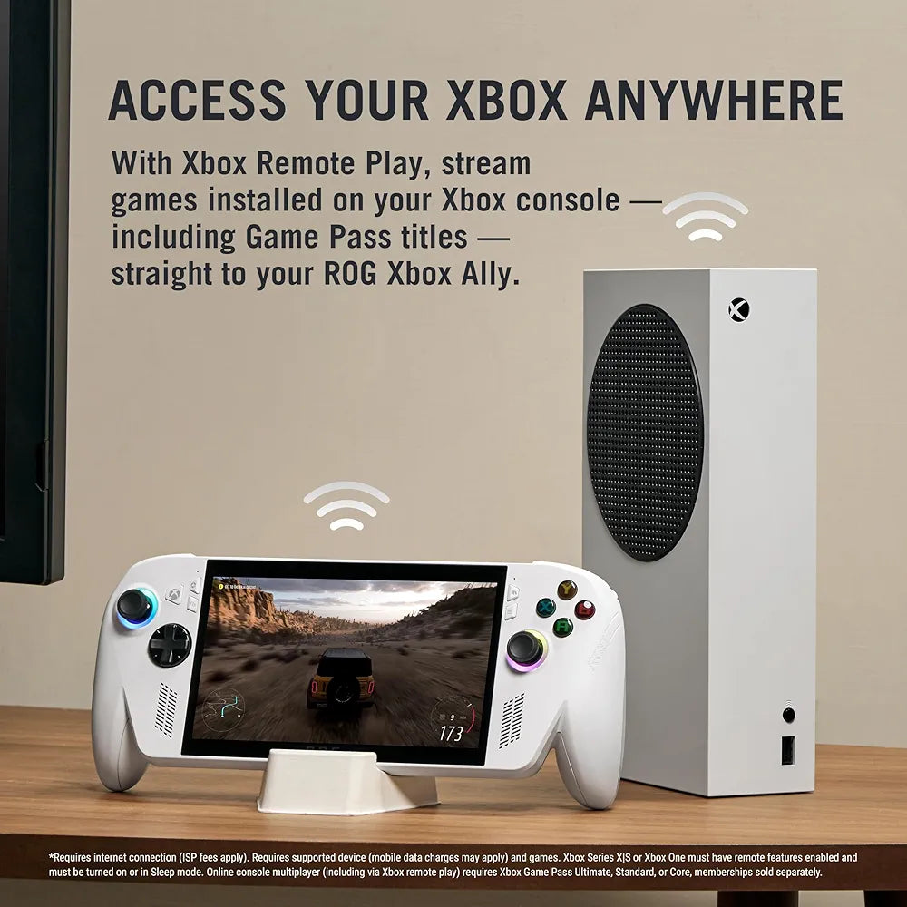 ASUS ROG XBOX Ally , AMD Ryzen Z2 A Processor,16GB RAM, 512GB SSD, 7"/17.8cm, FHD, Touchscreen,120Hz, 500 nits, Windows 11 Home, White, 670g, RC73YA-NH010W,AMD Radeon Graphics,Gaming Handheld PC