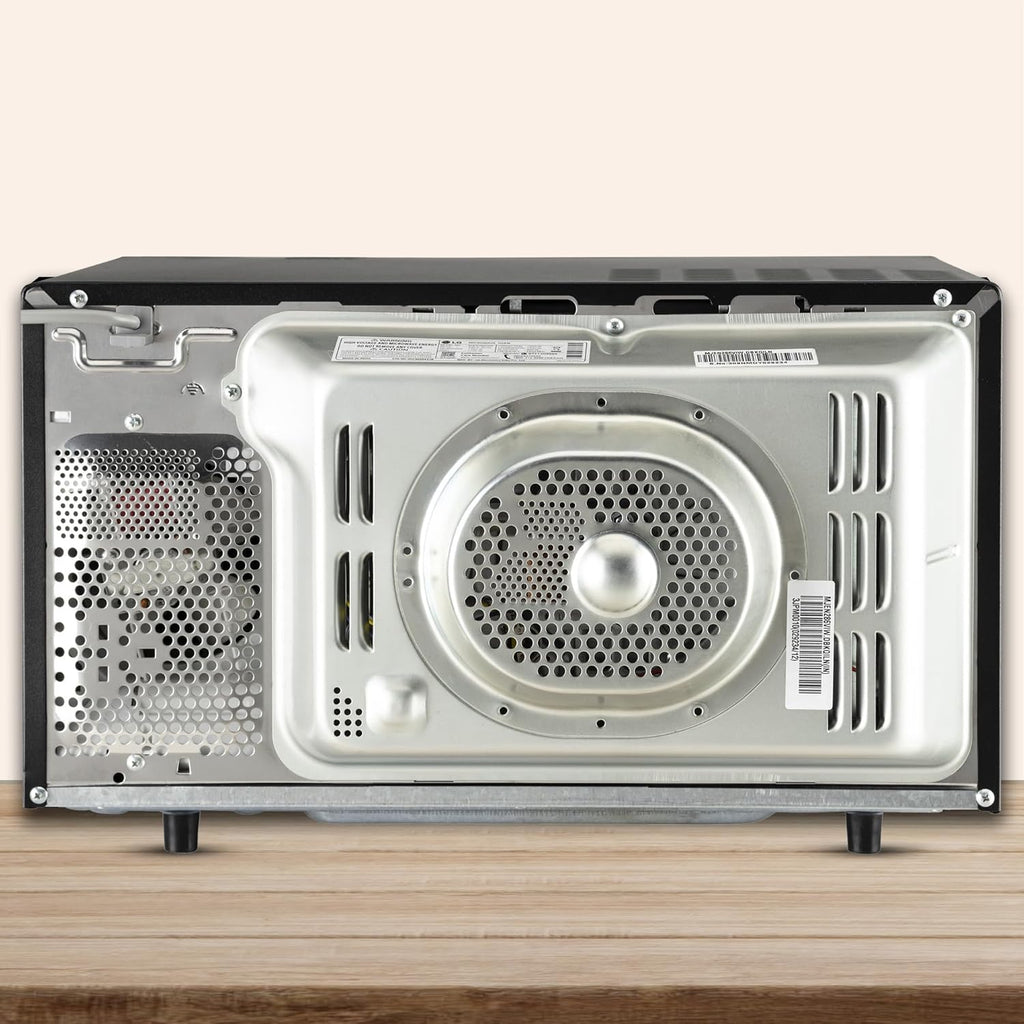 LG 28 L Scan to Cook Wi-Fi Enabled Charcoal Convection Microwave Oven (MJEN286VIW, Black, Stainless steel cavity, Heart Friendly Recipes, Ghee, Diet Fry & 360° Motorised Rotisserie for Bar-be-queing) (Minor Dent)
