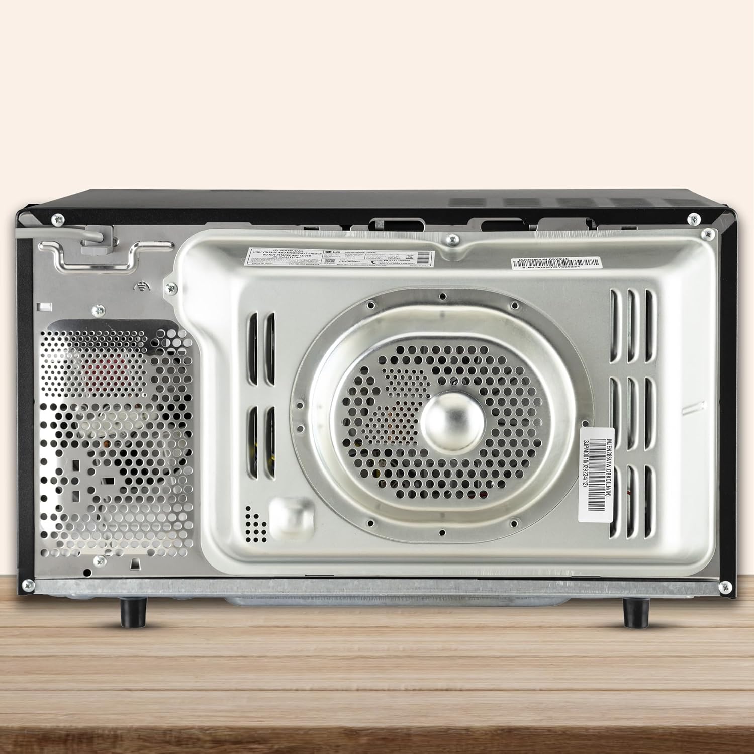 LG 28 L Scan to Cook Wi-Fi Enabled Charcoal Convection Microwave Oven (MJEN286VIW, Black, Stainless steel cavity, Heart Friendly Recipes, Ghee, Diet Fry & 360° Motorised Rotisserie for Bar-be-queing) (Minor Dent)