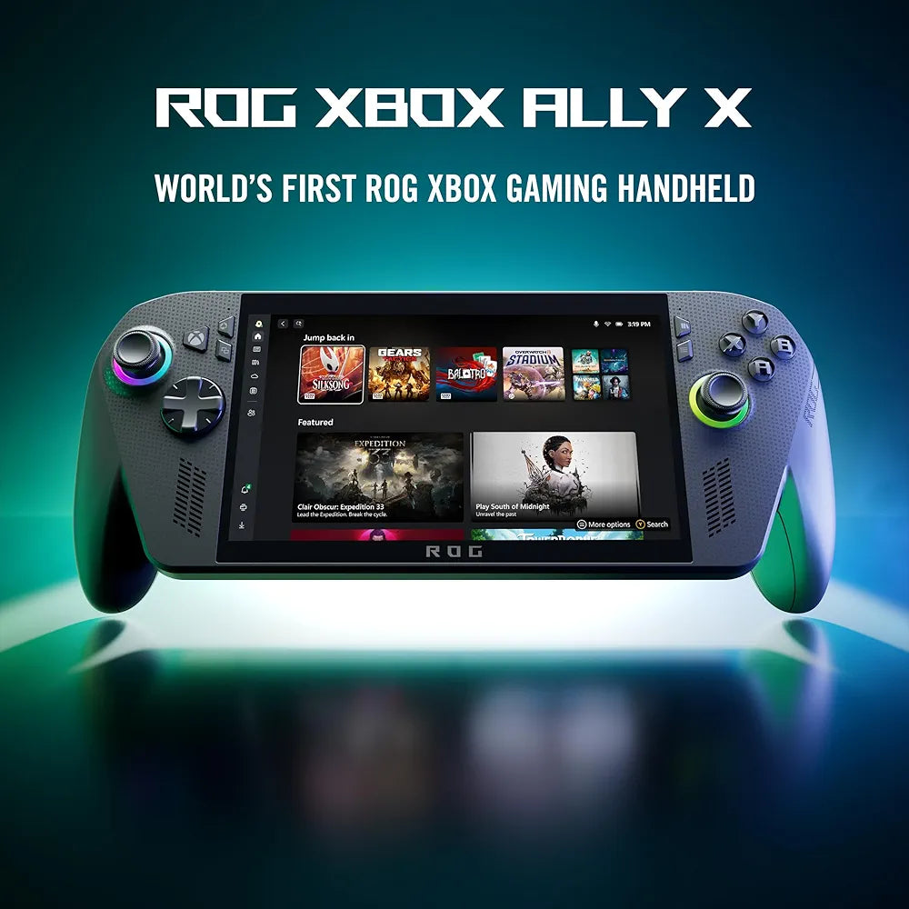 ASUS ROG XBOX Ally X , AMD Ryzen AI Z2 Extreme Processor,24GB RAM, 1TB SSD,7"/17.8cm, FHD,Touchscreen,120Hz, 500 nits,Win 11 Home, Black,715g,RC73XA-NH016W,AMD Radeon Graphics,Gaming Handheld PC