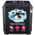 LG 11 Kg 5 Star Wind Jet Dry Rat Away Technology Semi-Automatic Top Loading Washing Machine (P1155SKAZ, Roller Jet Pulsator, Punch + 3, Middle Black)