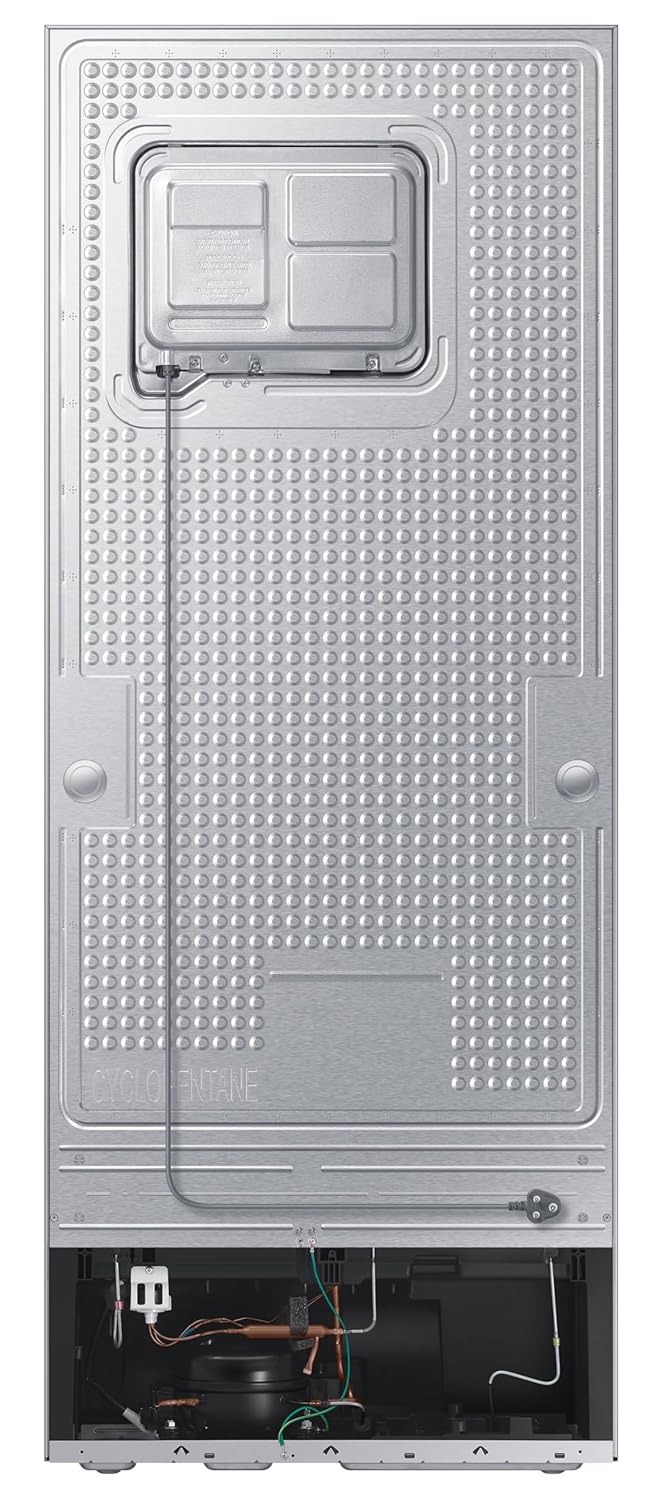 Samsung 419 L, 2 Star, Convertible 5-in-1, Digital Inverter, Frost Free Double Door Refrigerator (RT45DG6A2BS8HL, Silver, Elegant Inox)