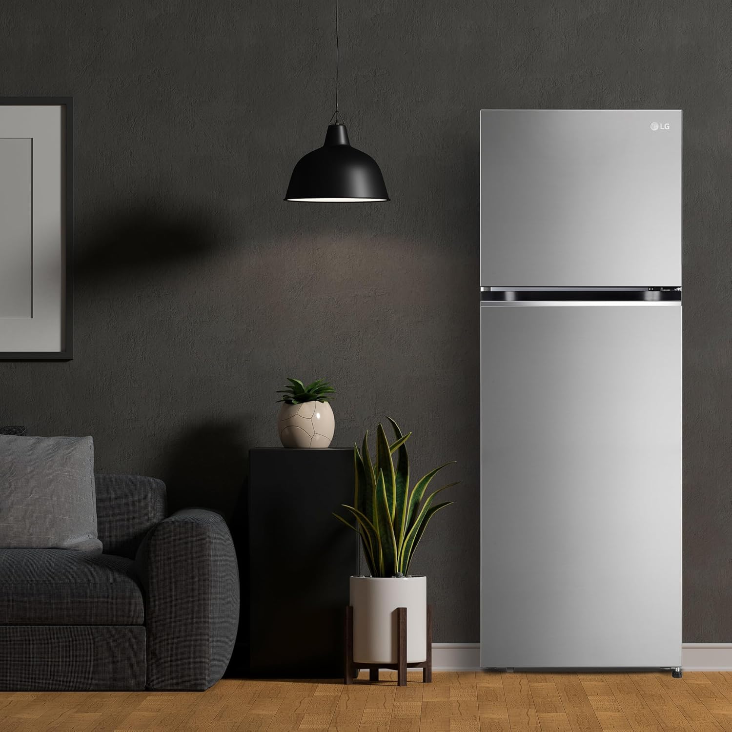 LG 343 L 3 Star Frost-Free Smart Inverter Double Door Refrigerator (GL-S382SDSX, Dazzle Steel, Convertible with Express Freeze)
