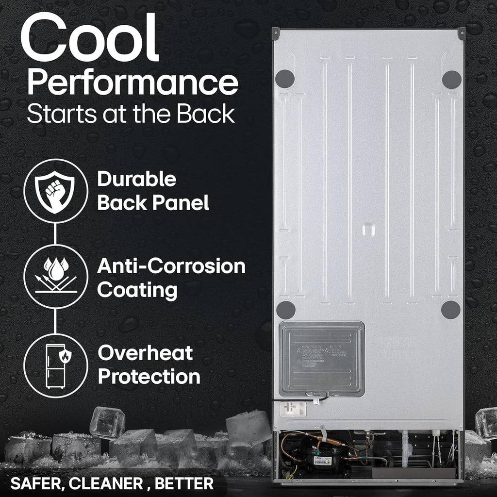 LG 380 L 3 Star Frost-Free Smart Inverter Double Door Refrigerator (GL-S412SPZX, Shiny Steel)