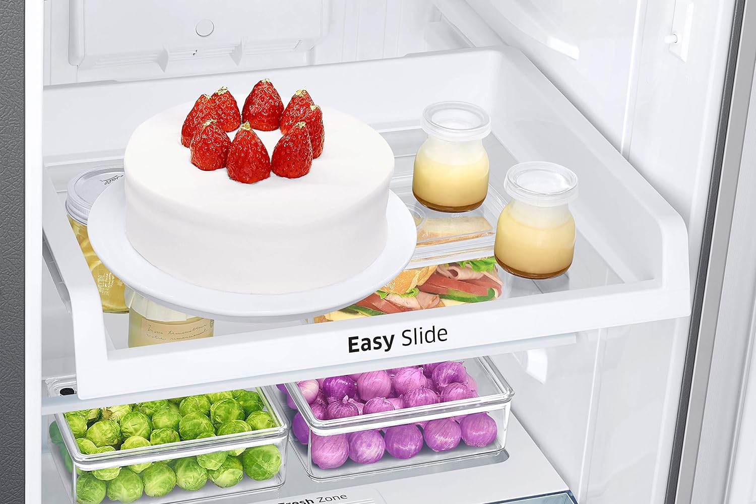 Samsung 236 L, 2 Star, Digital Inverter, Frost Free Double Door Refrigerator (RT28C3032GS/HL, Gray Silver)