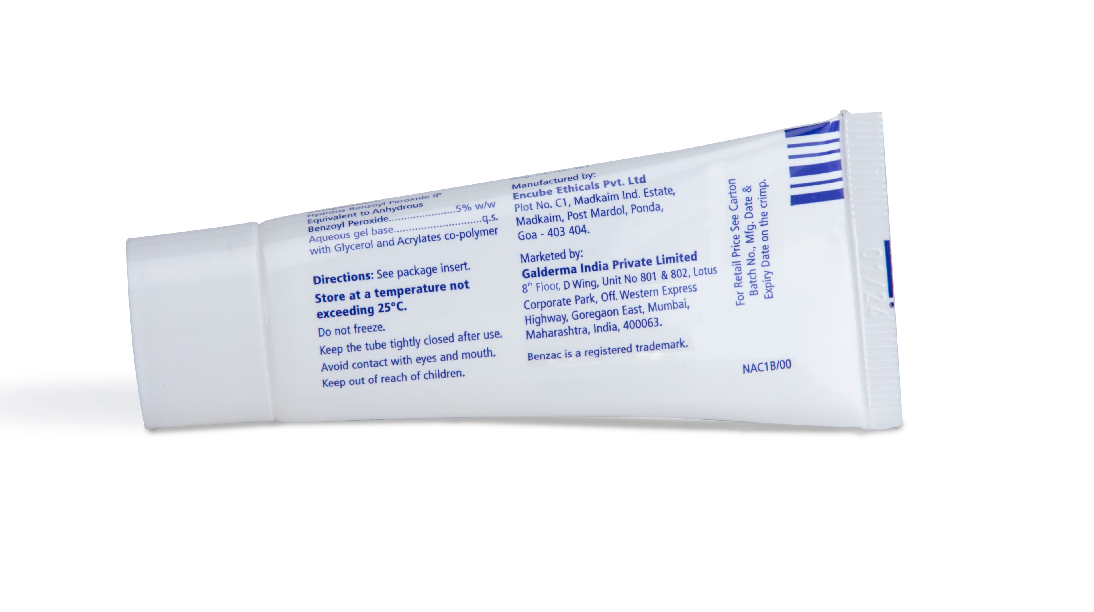 Benzac Ac 5% Gel - (30gm)