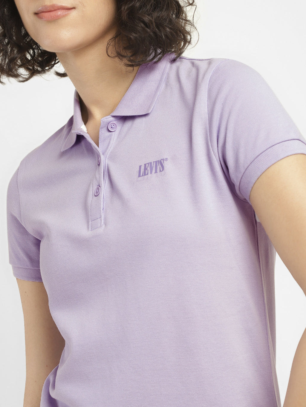 Women's Solid Polo T-shirt