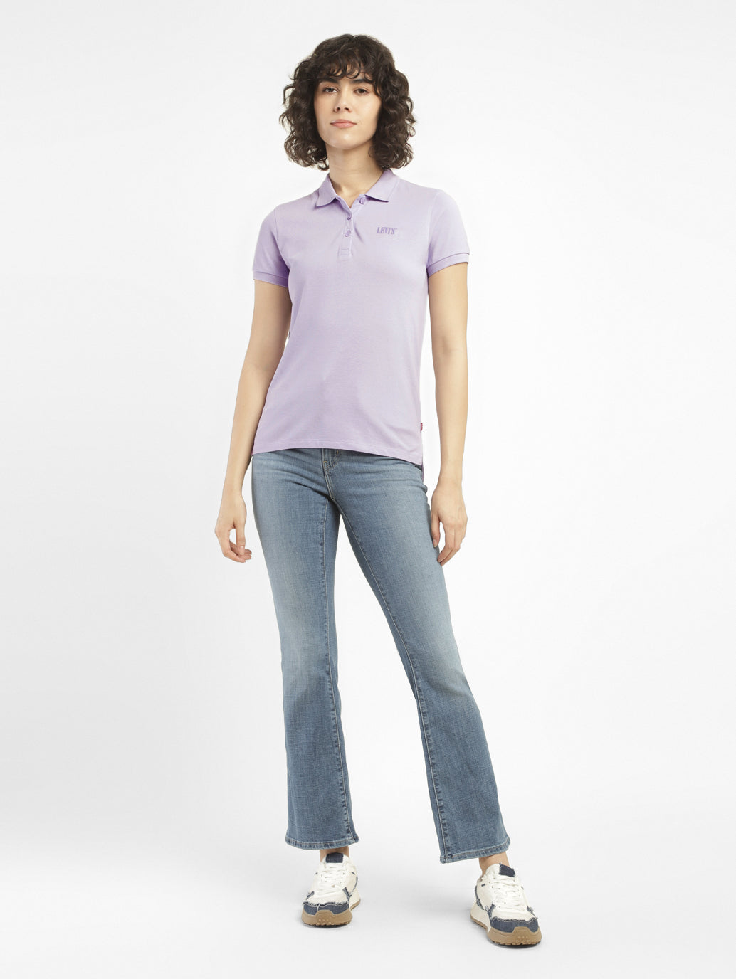 Women's Solid Polo T-shirt