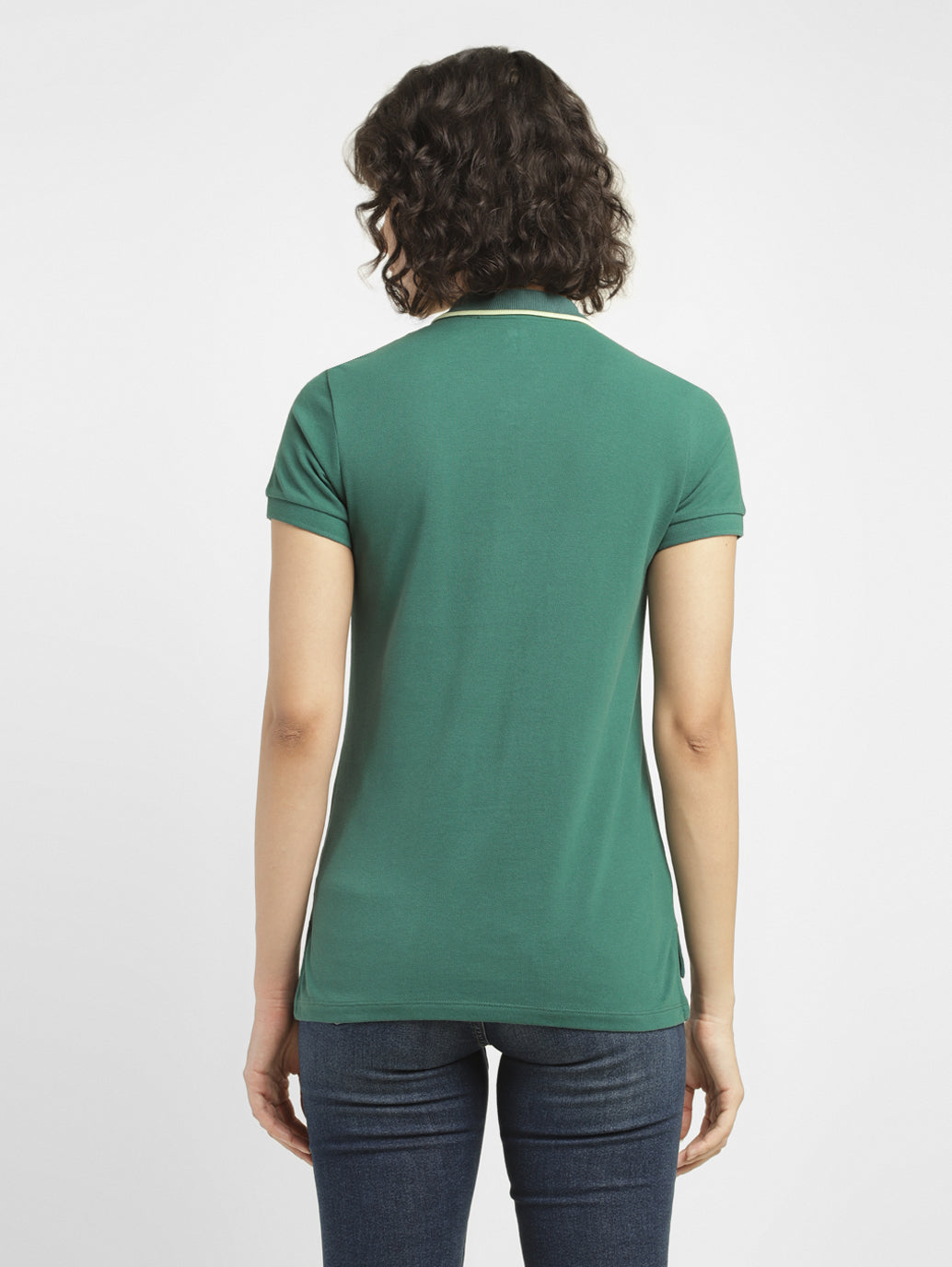 Women's Solid Polo T-shirt