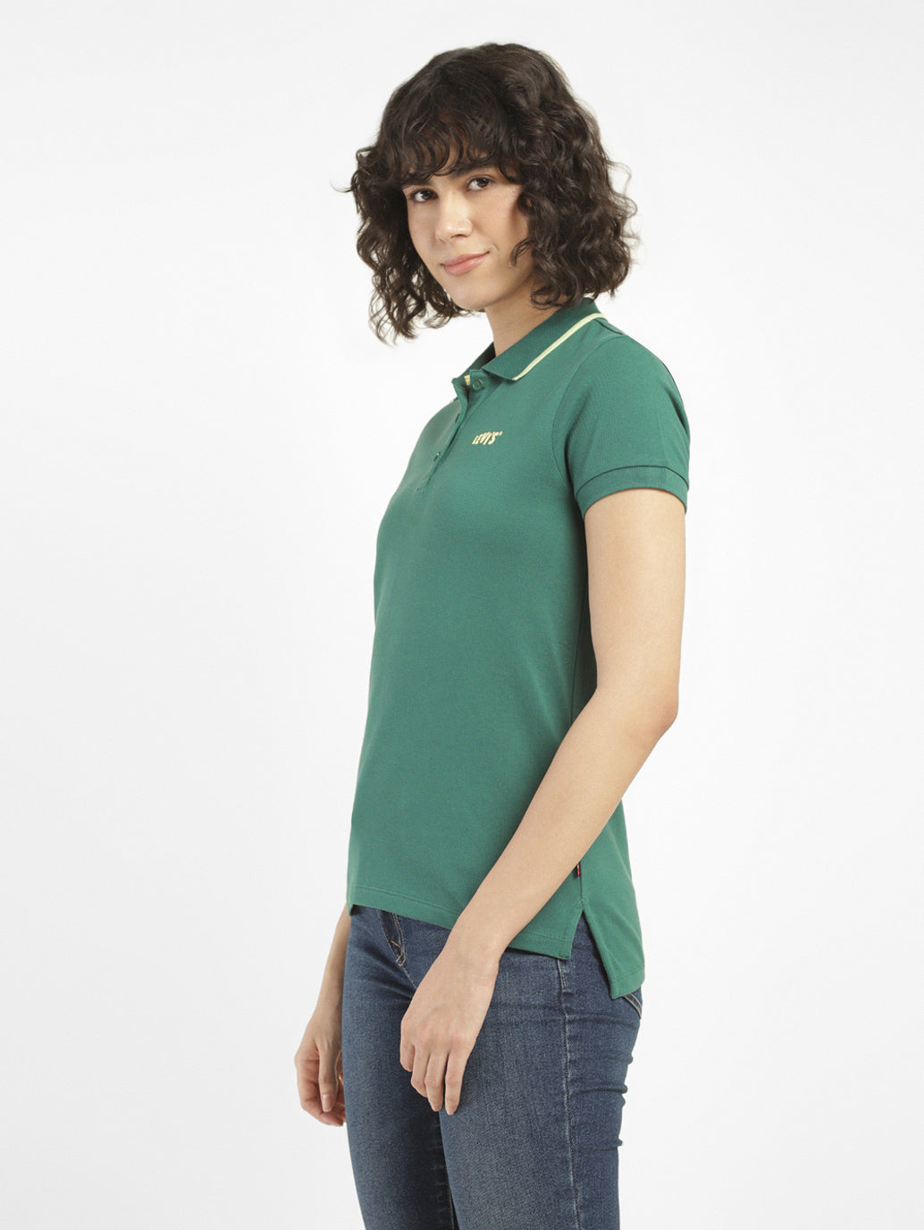 Women's Solid Polo T-shirt