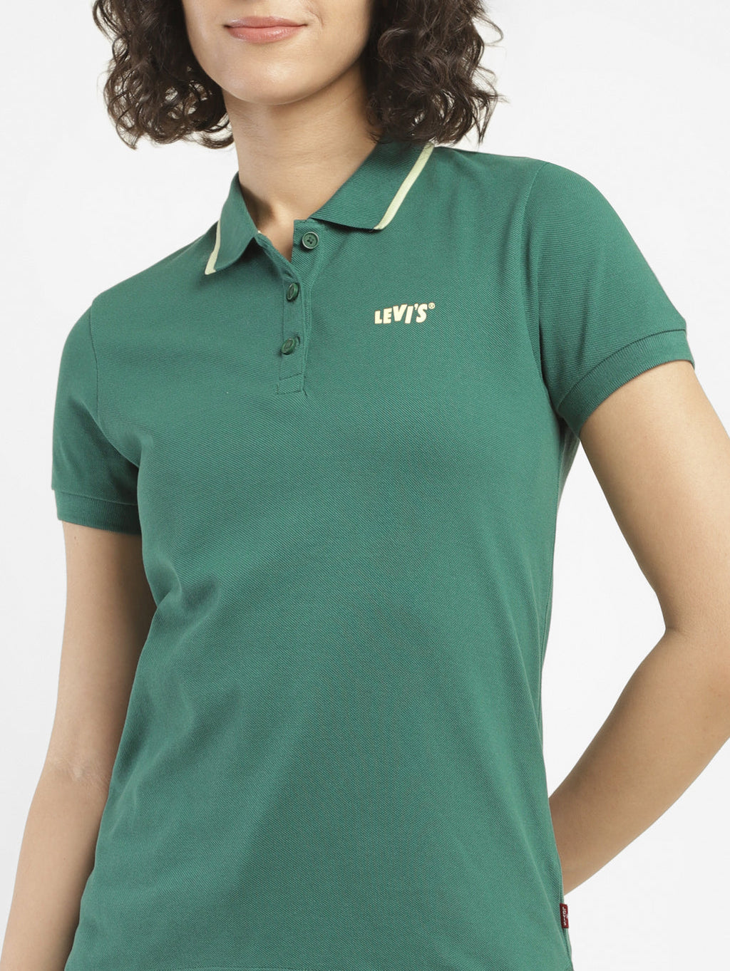 Women's Solid Polo T-shirt