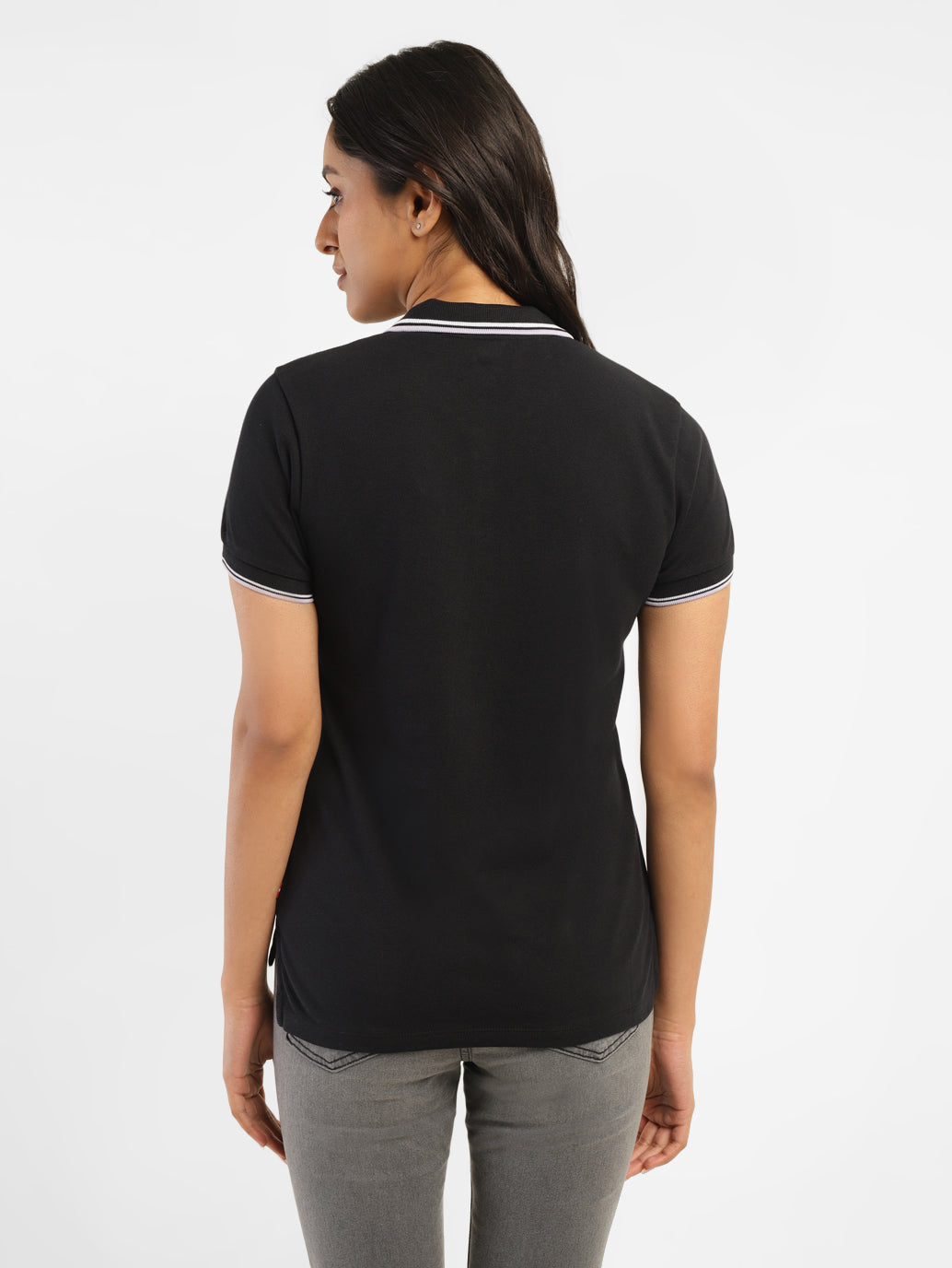 Women's Solid Polo T-shirt