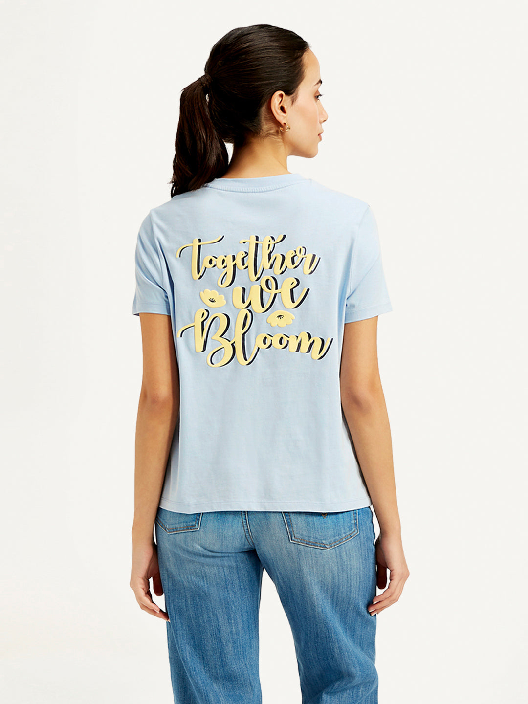 Women's Graphic Print Crew Neck Relaxed Fit T-Shirt