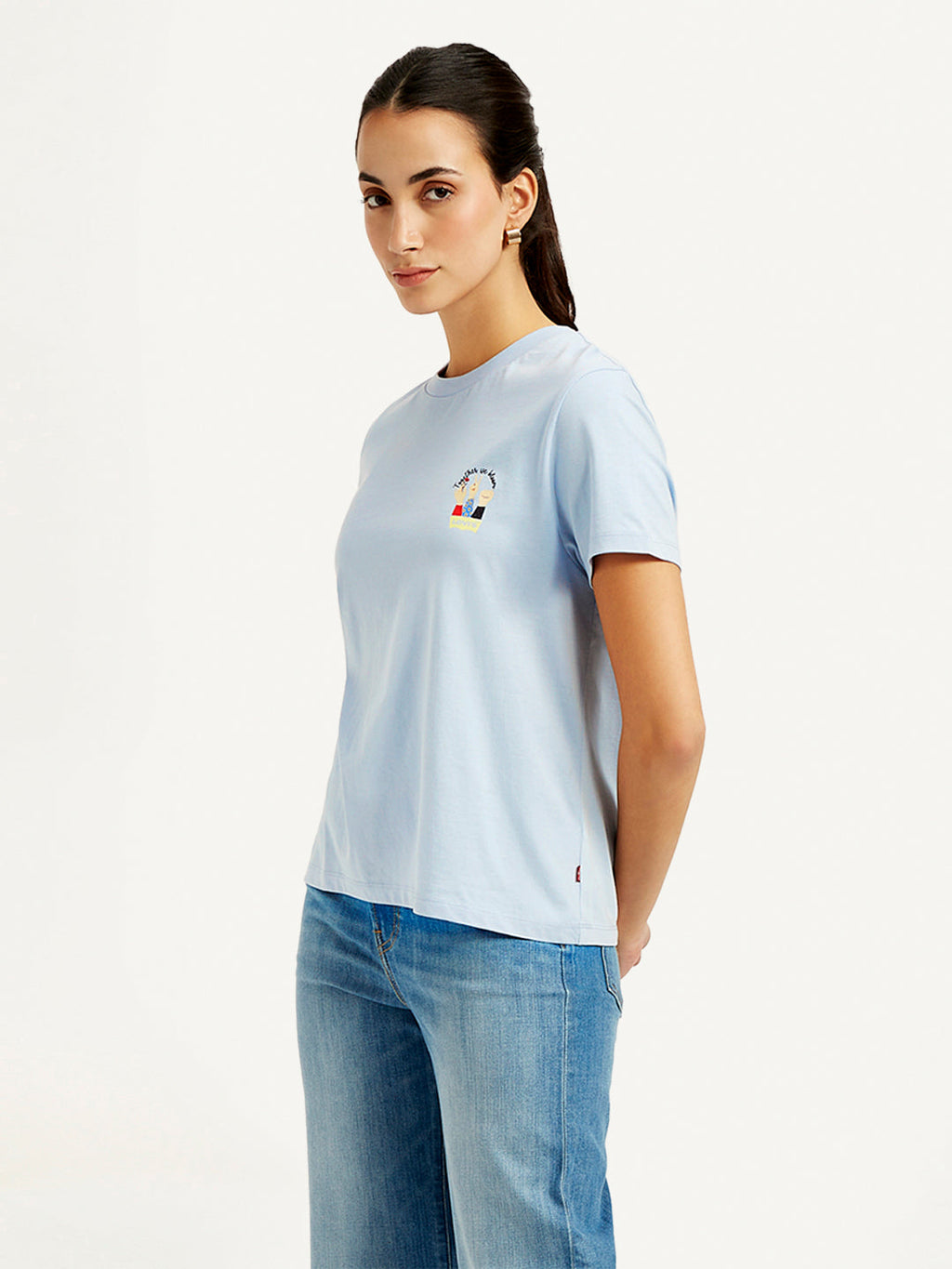 Women's Graphic Print Crew Neck Relaxed Fit T-Shirt