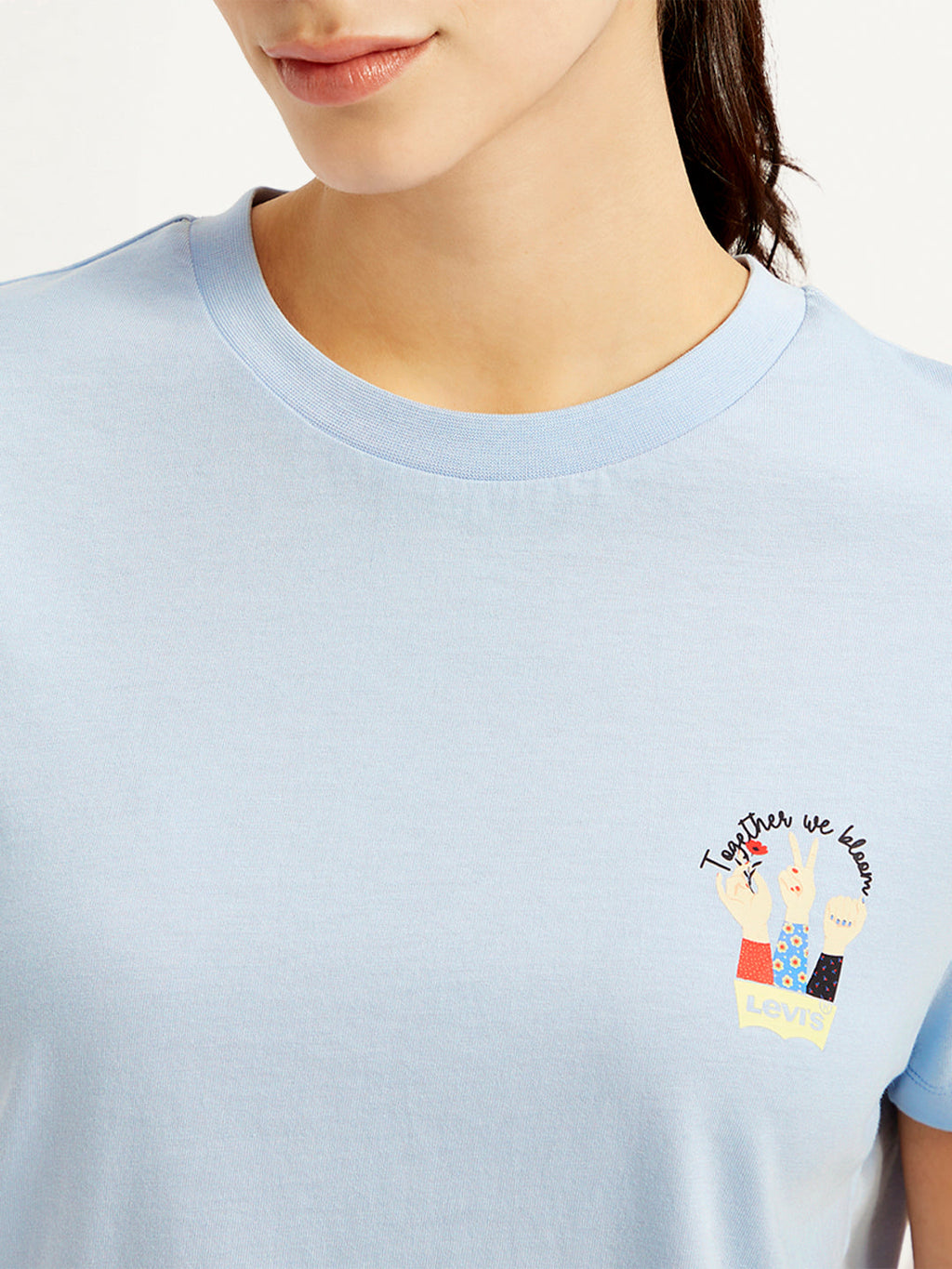 Women's Graphic Print Crew Neck Relaxed Fit T-Shirt