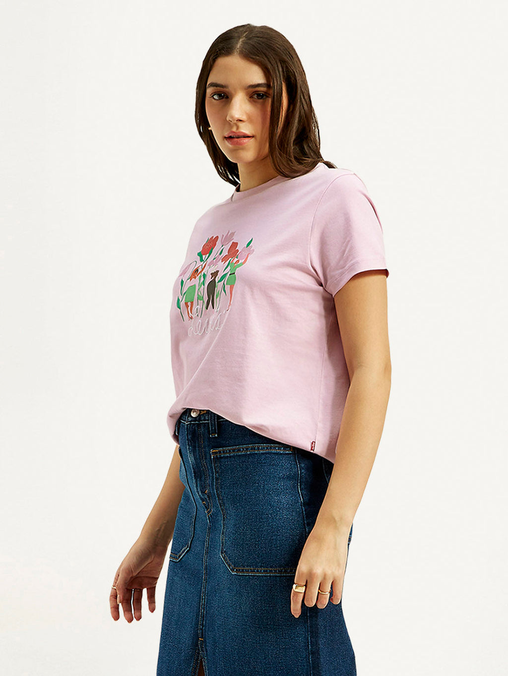 Women's Graphic Print Crew Neck T-shirt