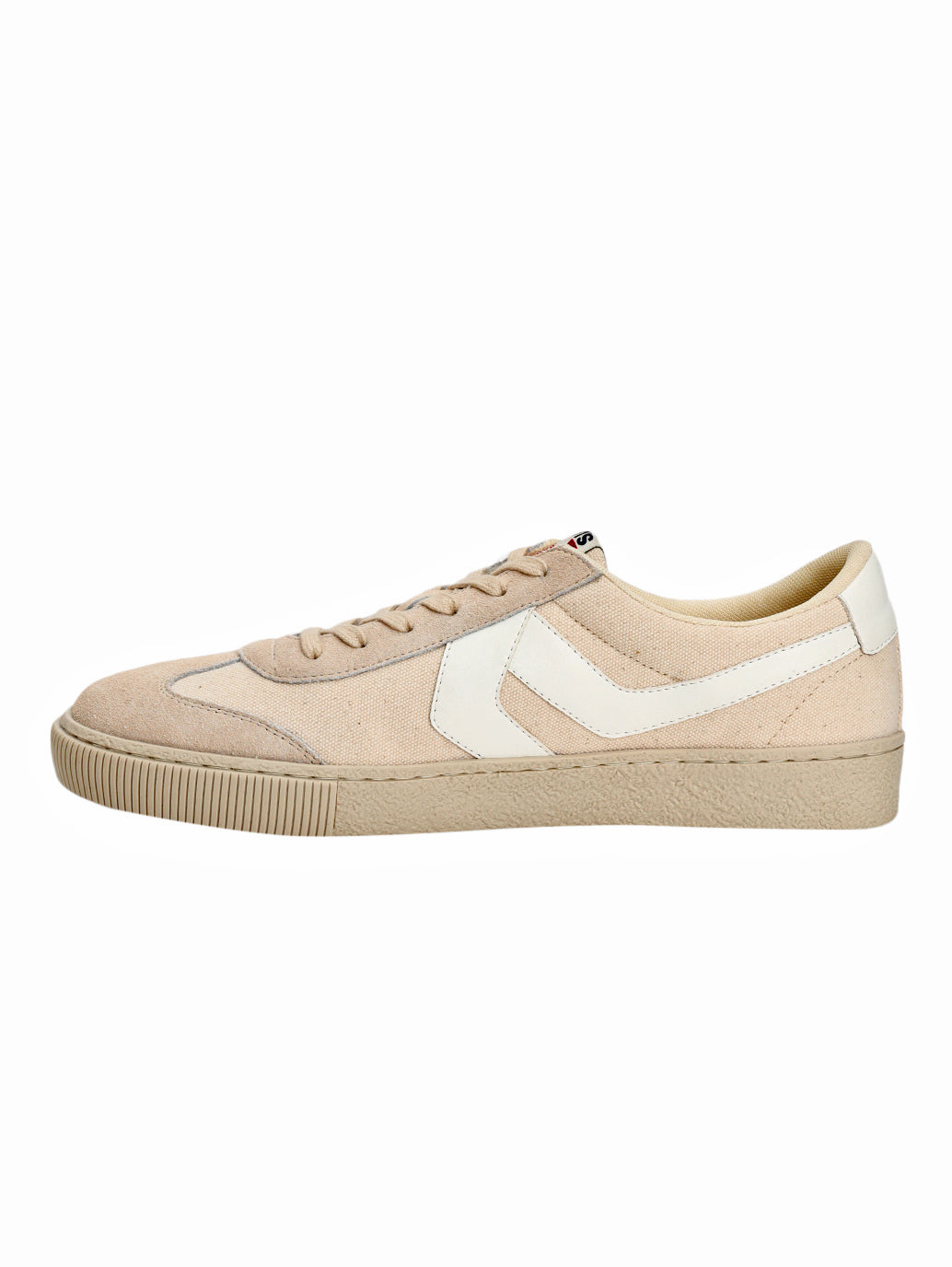 Men's Beige Colorblock Sneakers