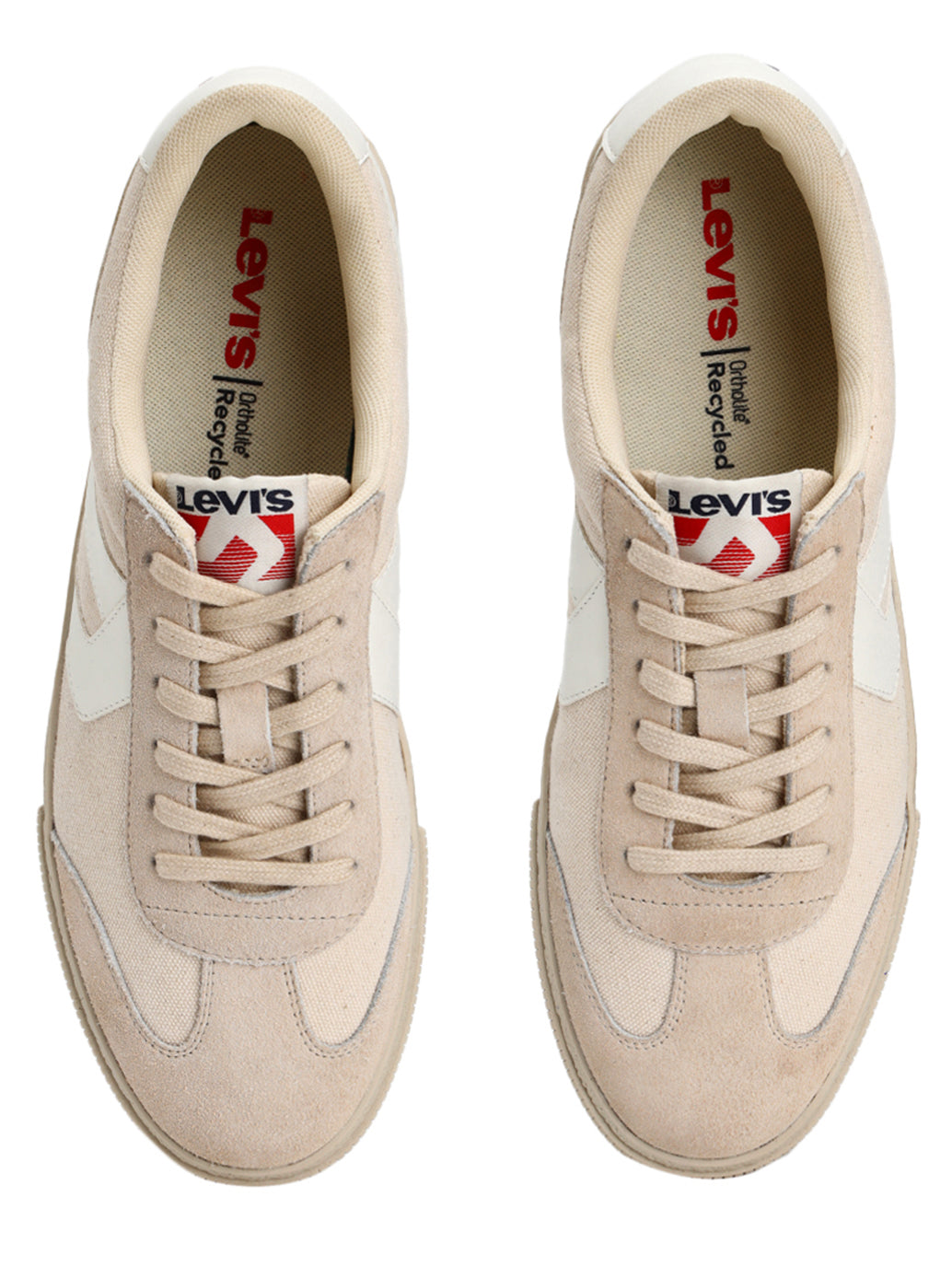 Men's Beige Colorblock Sneakers