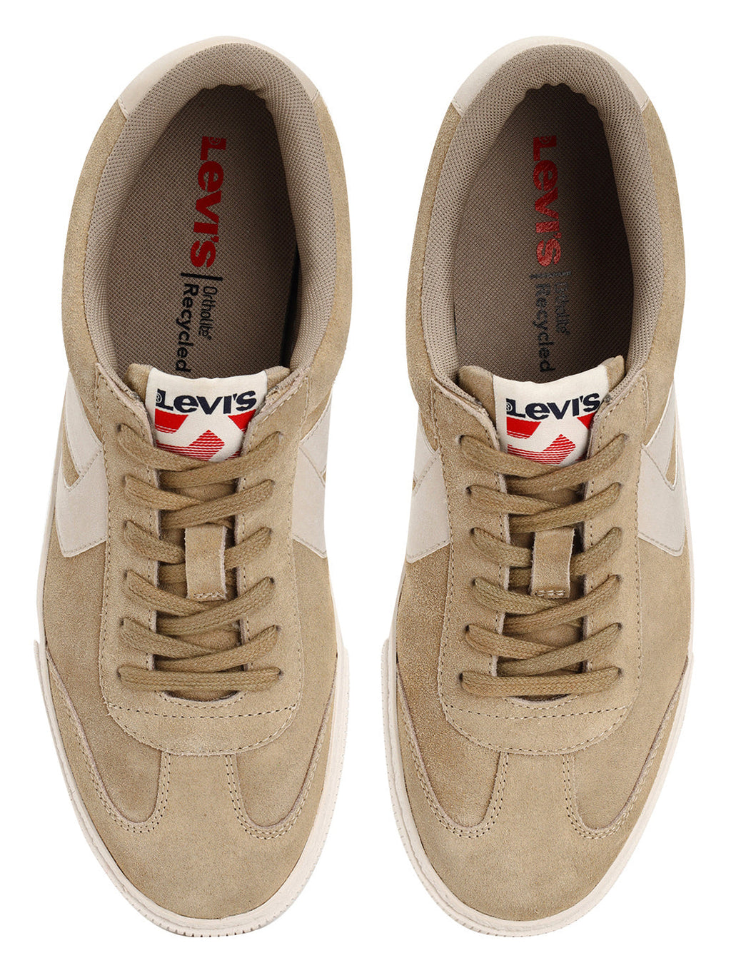 Men's Beige Colorblock Sneakers