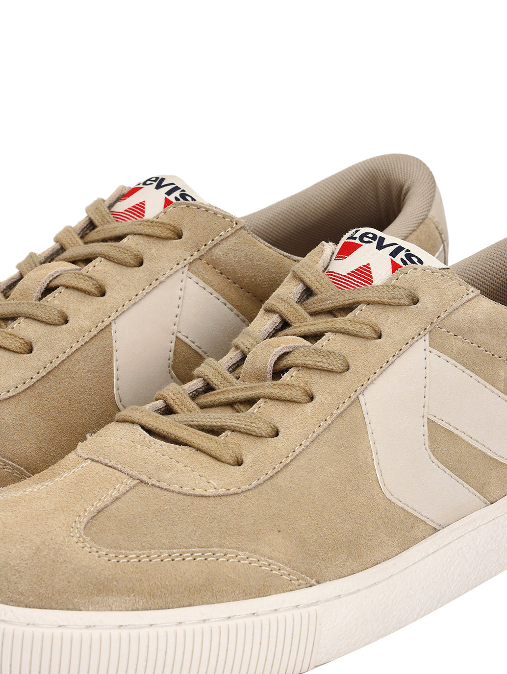Men's Beige Colorblock Sneakers