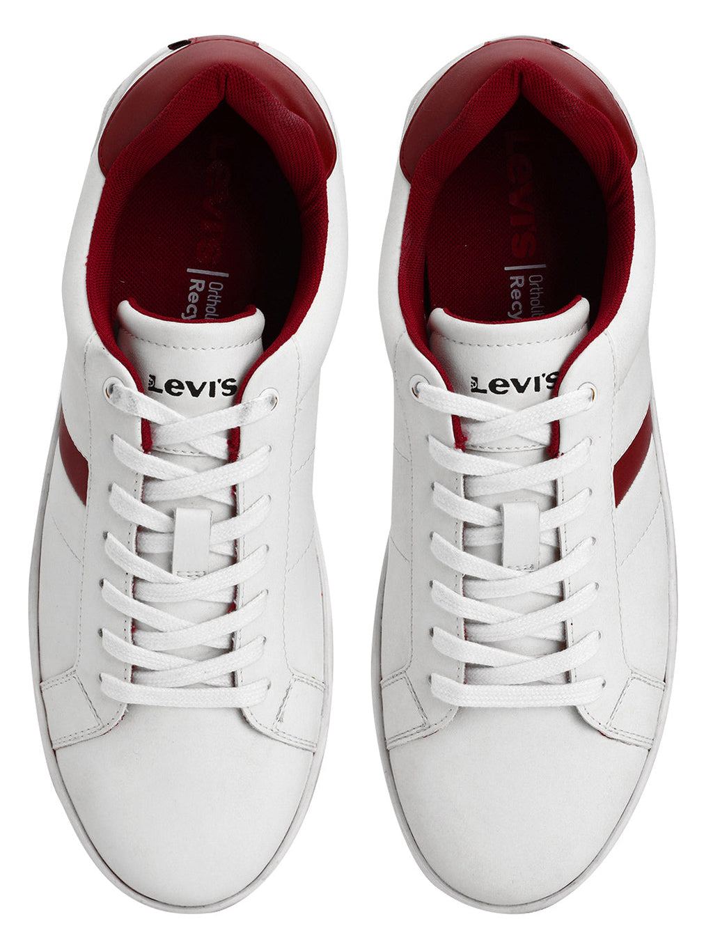 Men's White Colorblock Sneakers