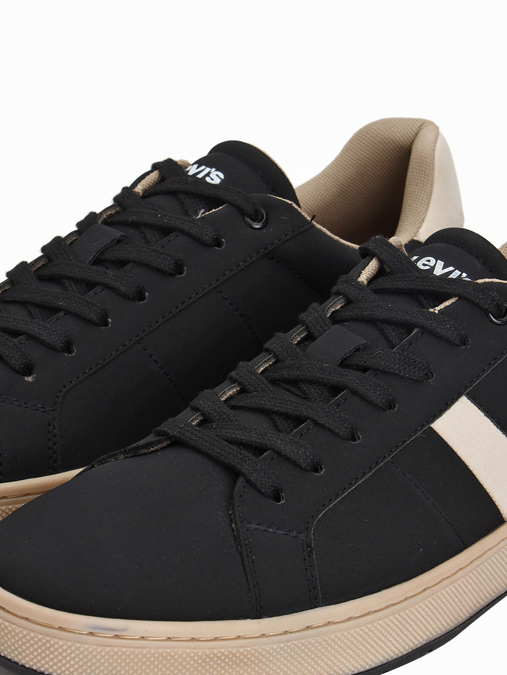 Men's Black Colorblock Sneakers