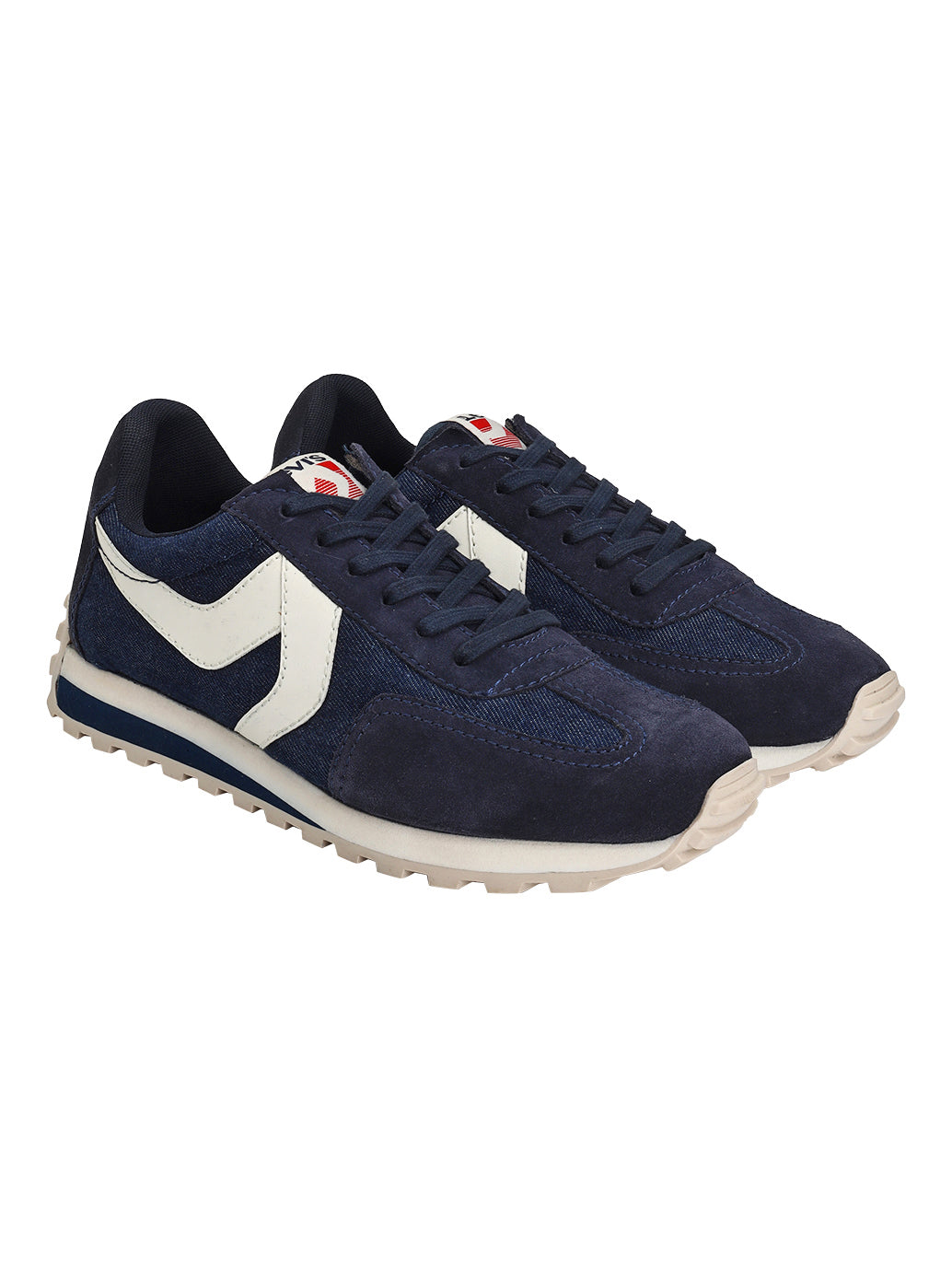 Men's Blue Colorblock Sneakers
