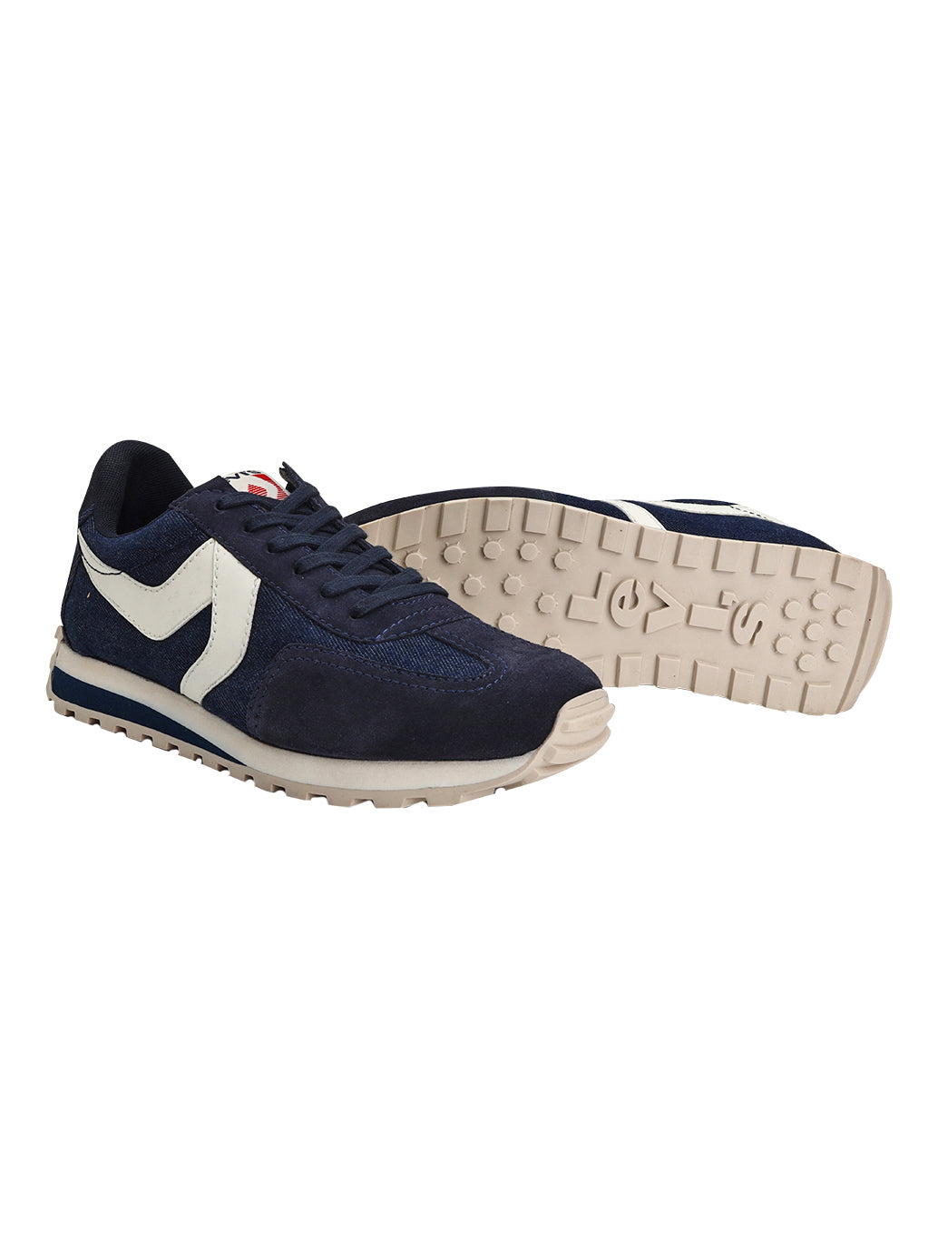 Men's Blue Colorblock Sneakers