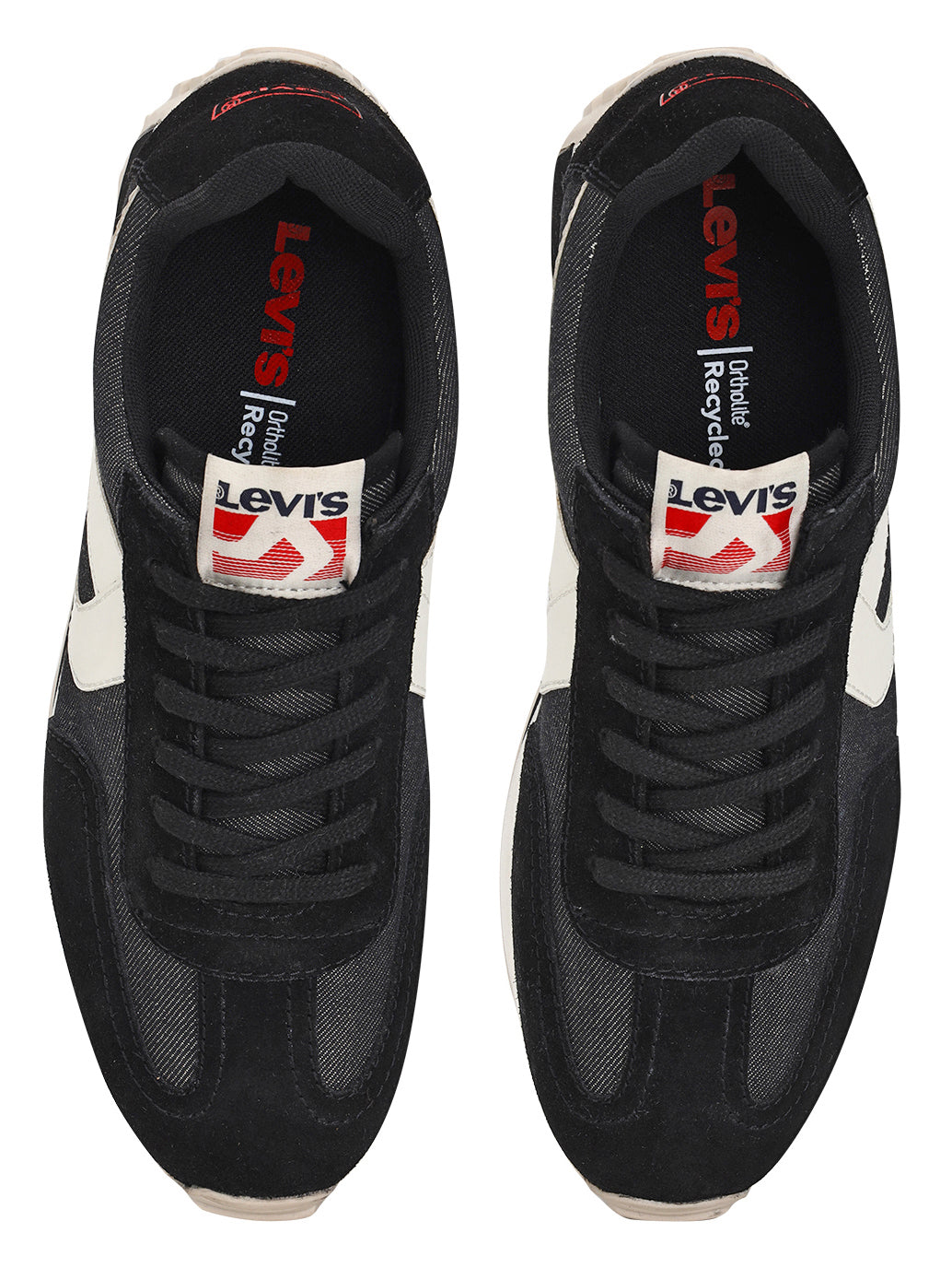 Men's Black Colorblock Sneakers