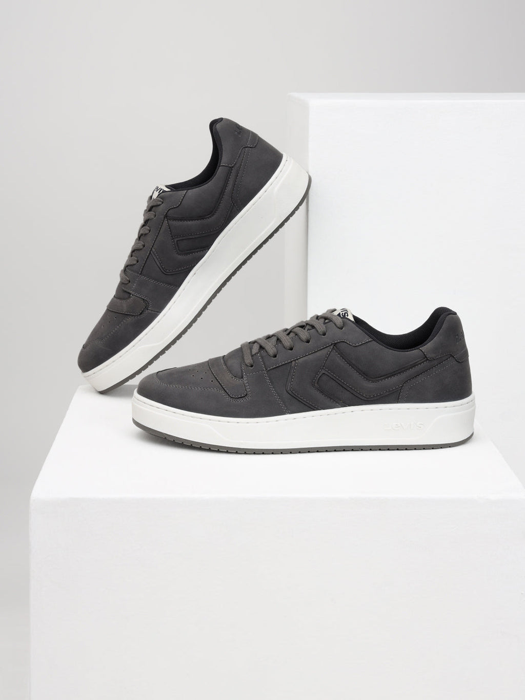Men's Blue Solid Sneakers
