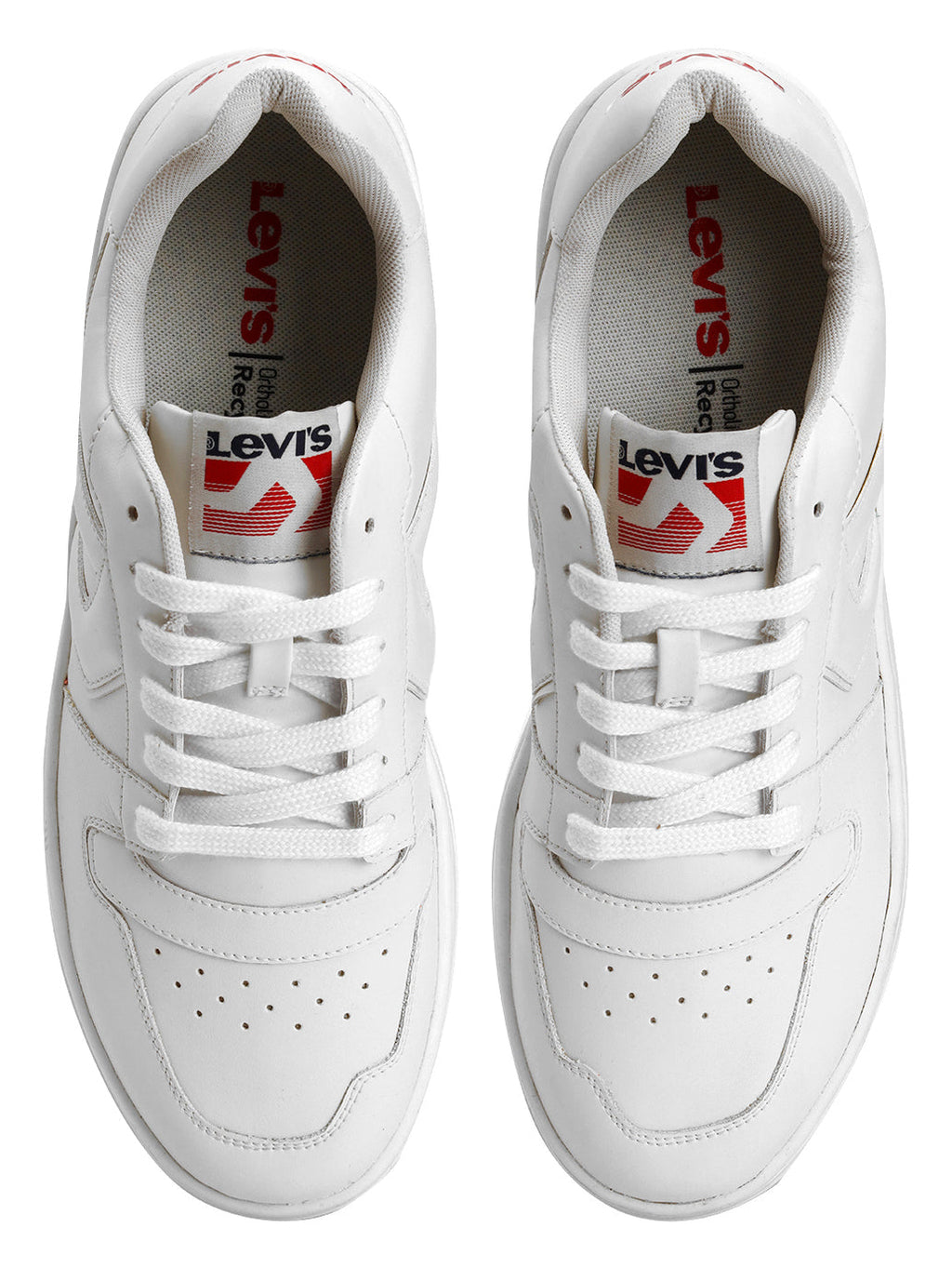 Men's White Solid Sneakers