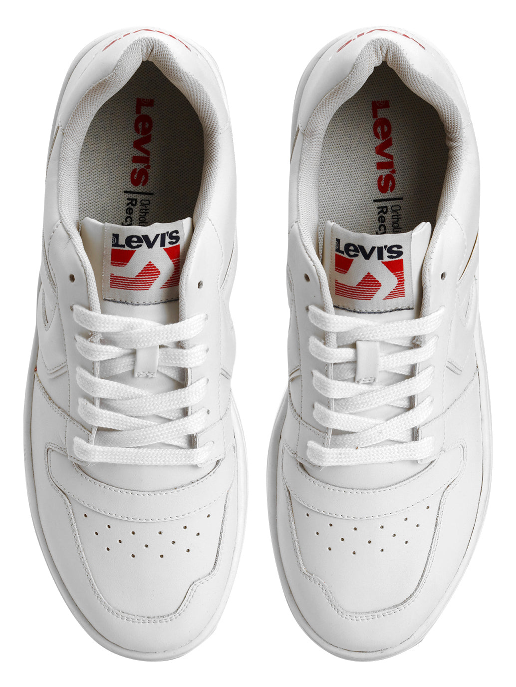 Men's White Solid Sneakers