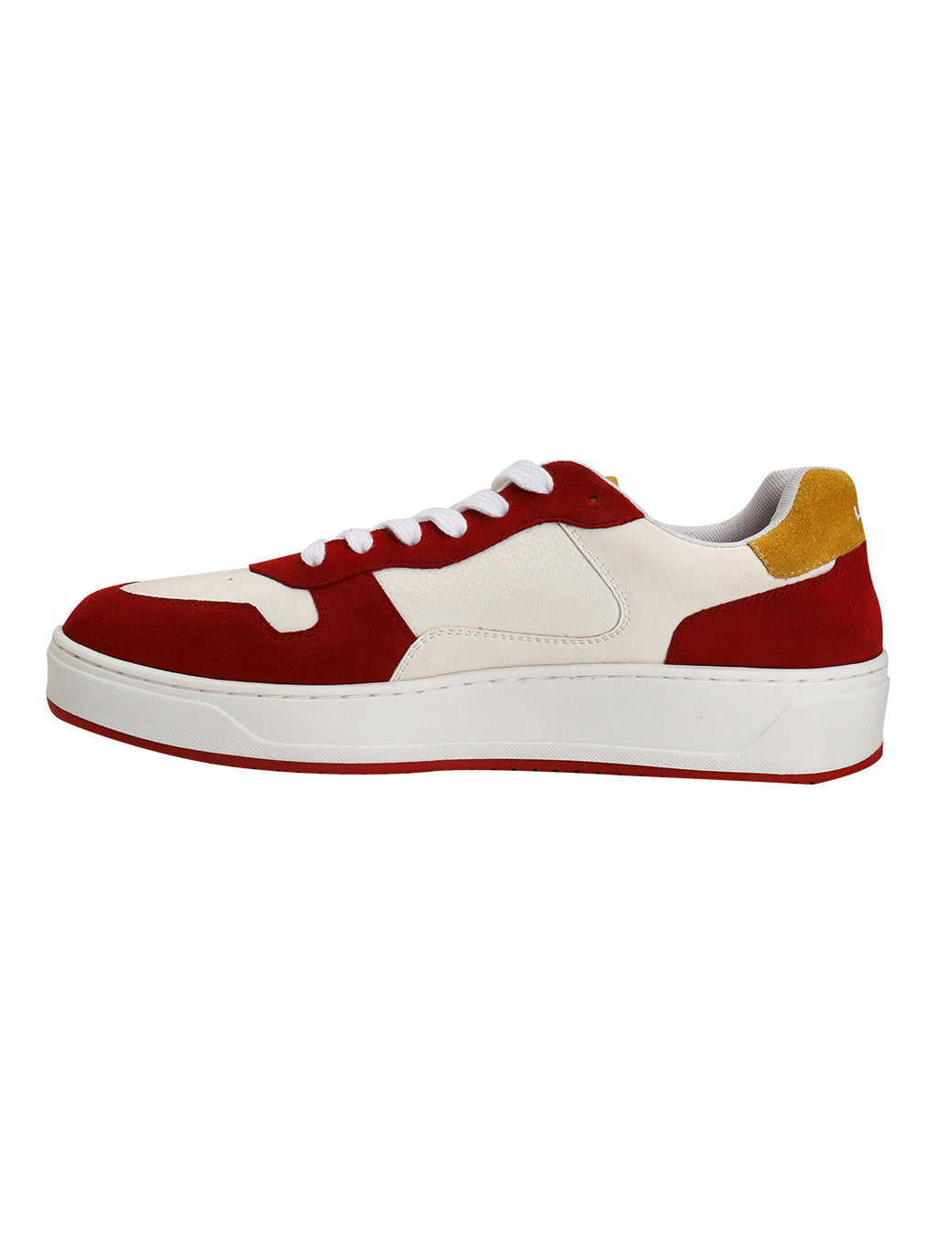 Men's Red Colorblock Sneakers