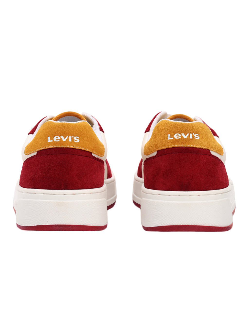 Men's Red Colorblock Sneakers