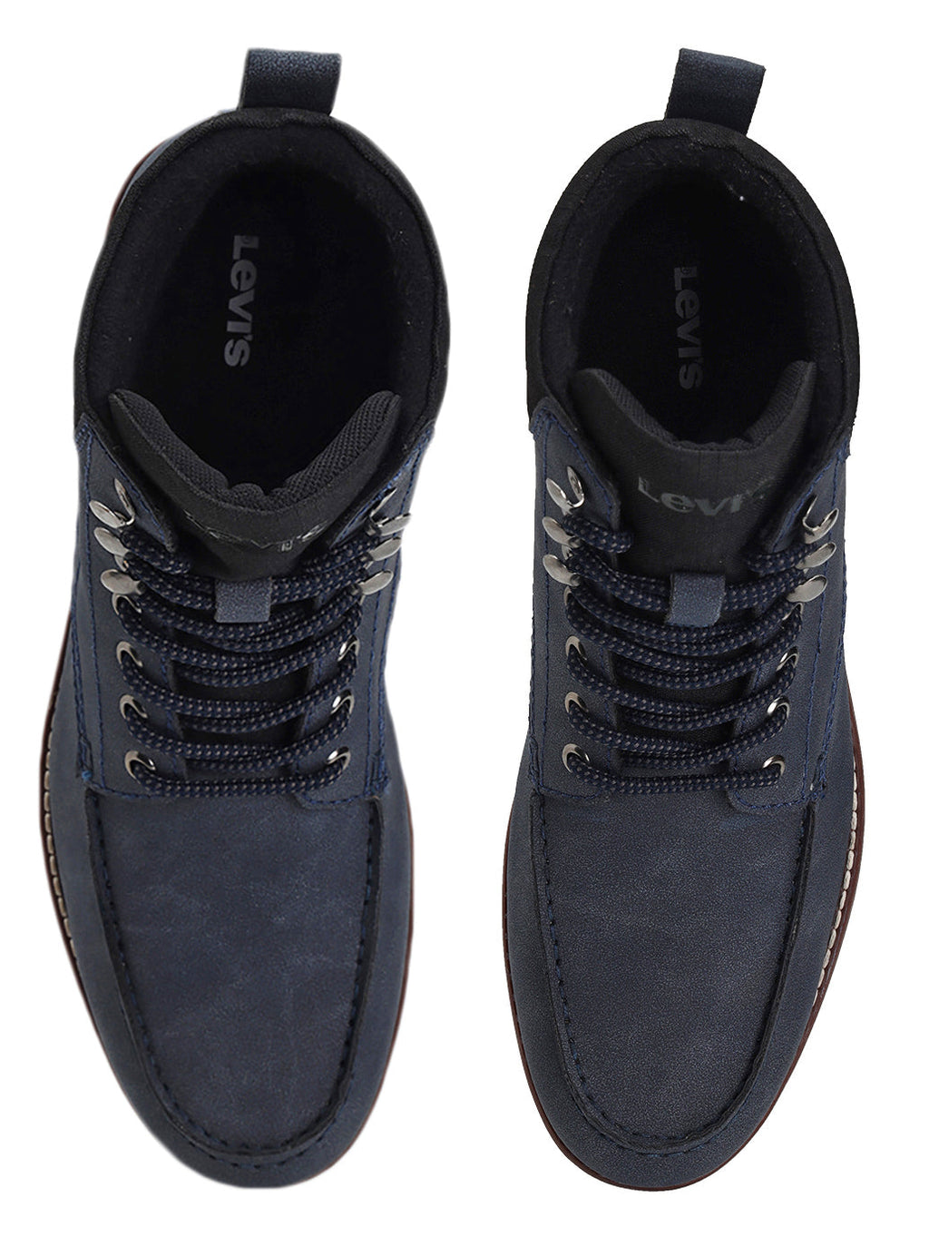 Men's Blue Solid Boots
