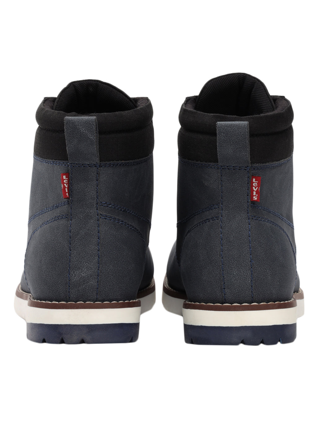 Men's Blue Solid Boots