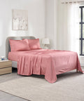 Indulgence Solid King Bedsheet, Teal- Mist |300 TC Cotton|2 Pillow Covers|Thermal Regulation