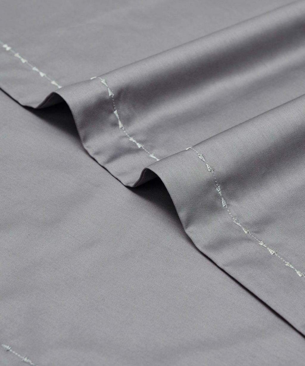 Indulgence Solid King Bedsheet, Teal- Mist |300 TC Cotton|2 Pillow Covers|Thermal Regulation