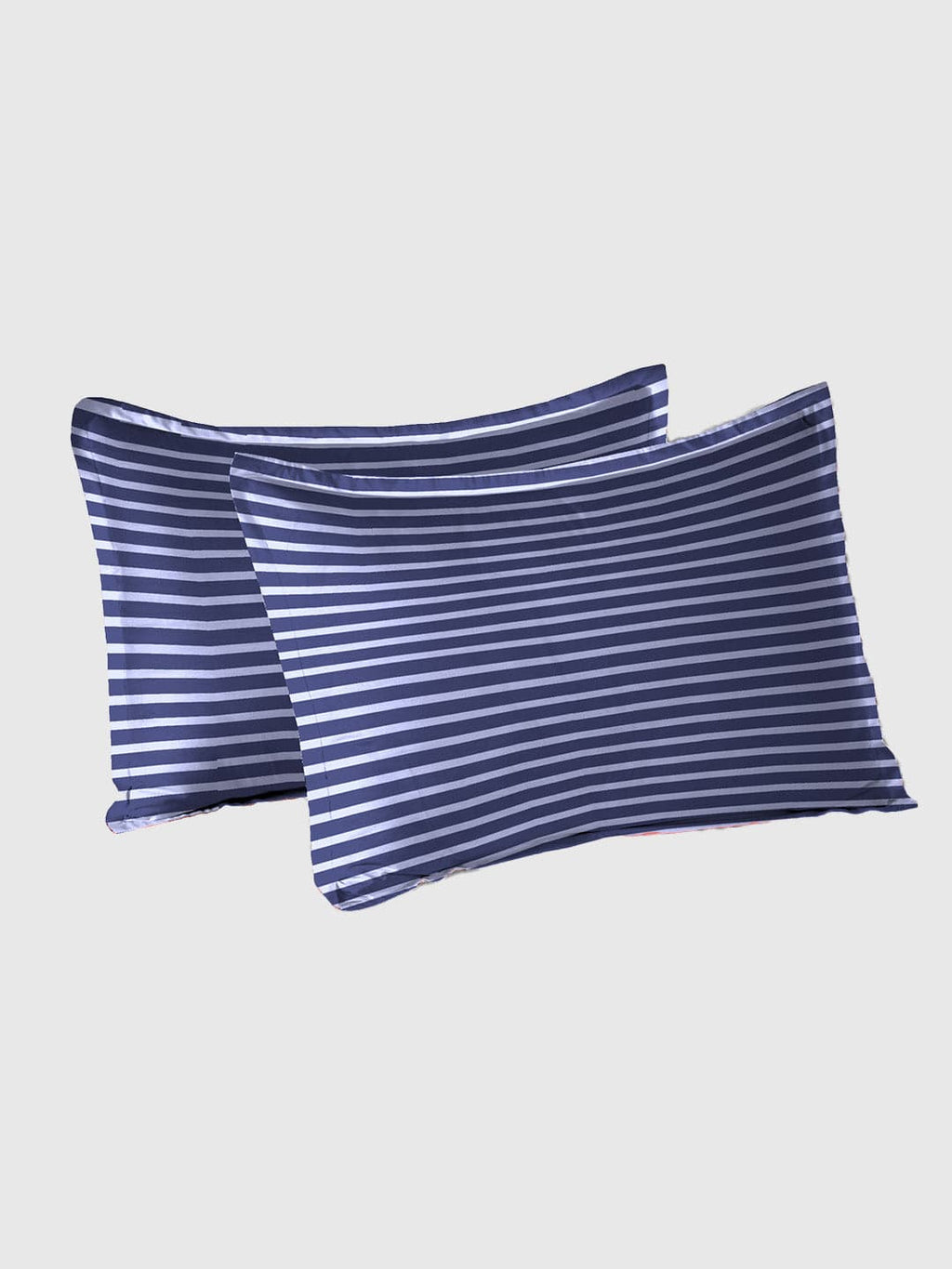 Urban Comfort Queen Bedsheet Set, Modern Indigo|144 TC Cotton|2 Pillow Covers
