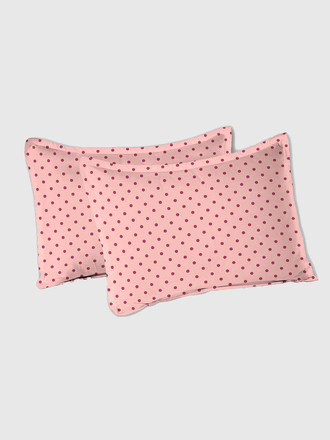 Urban Comfort Queen Bedsheet, Party Mood Pink| 144TC Cotton| 2 Pillow Covers