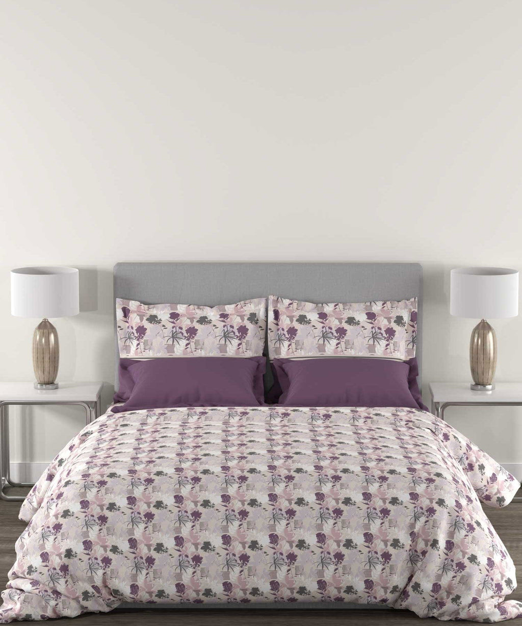 Epitome Queen Bedsheet Set, Adele|144TC Cotton| 2 Pillow Covers