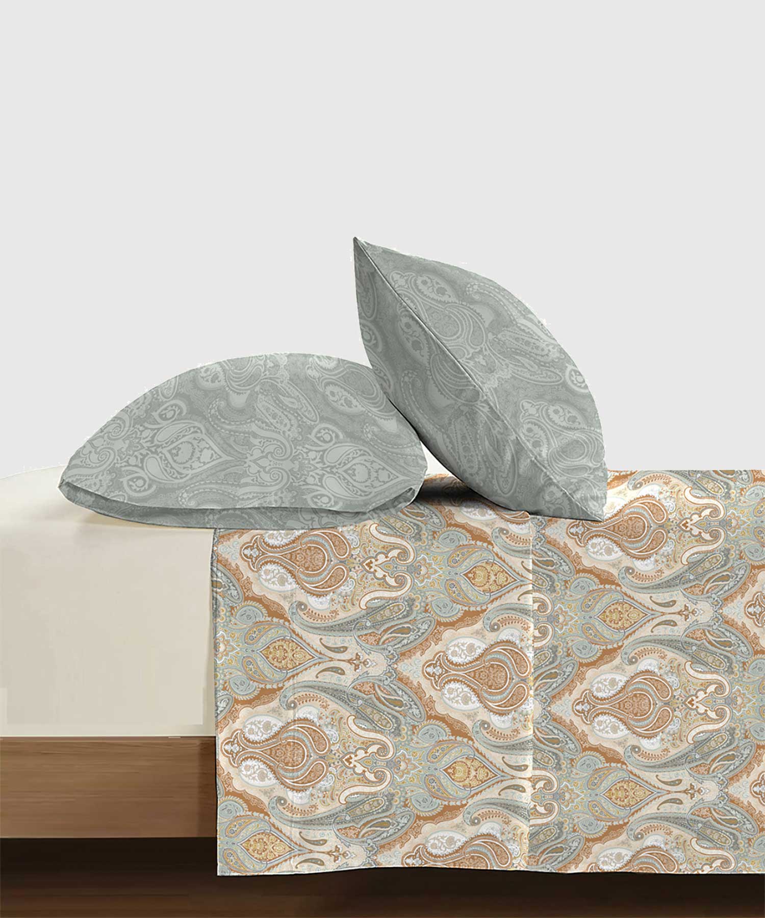 Soft Comfort King Bedsheet Set, Diana| 210 TC Cotton|2 Pillow Covers