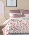 Soft Comfort King Bedsheet Set, Oriental| 210 TC Cotton|2 Pillow Covers